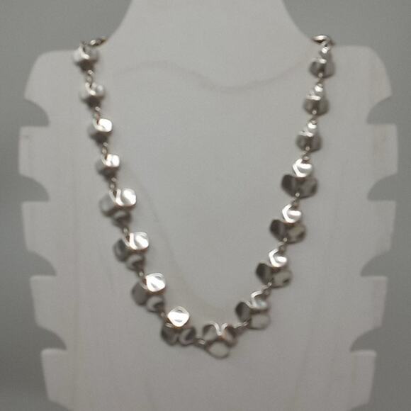 Lucky Brand Jewelry - Lucky Brand Silver Tone Necklace with Gray Stone Center Flower